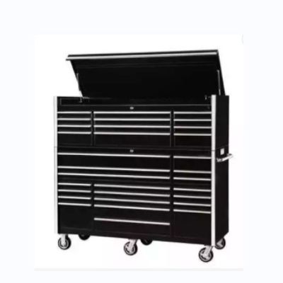 용납 OEM ODM 트롤리 및 큰 금속 도구 캐비닛과 함께 검은 파란색 롤링 도구 상자
