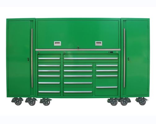 용납 OEM ODM 트롤리 및 큰 금속 도구 캐비닛과 함께 검은 파란색 롤링 도구 상자