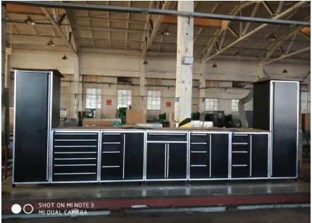 이동 및 잠금 쉬운 차고 캐비닛 휠과 함께 설정 두께 1.0/1.2/1.5mm 잠금 예