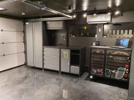 이동 및 잠금 쉬운 차고 캐비닛 휠과 함께 설정 두께 1.0/1.2/1.5mm 잠금 예