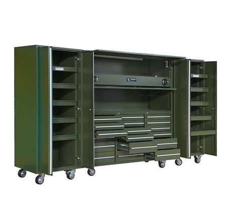 OEM 로고 중량 이동 트롤리 차고 저장 캐비닛 도구 상자 세트