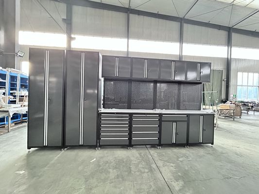 냉 laminated 강철 차고 작업장 도구 캐비닛 드로저와 모듈 작업 벤치