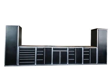 차고 저장실 중공용 철기 도구 캐비닛 및 작업판 냉 laminated 철
