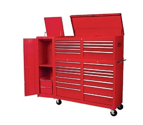 갈색 중량 금속  chest 도구 상자 바퀴와 함께 강철 도구 캐비닛 두께 0.8mm-1.50mm