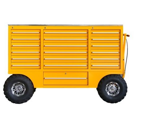 자동차 서비스 도구 보관 전문 기계장치용 실버 롤링 도구 상자