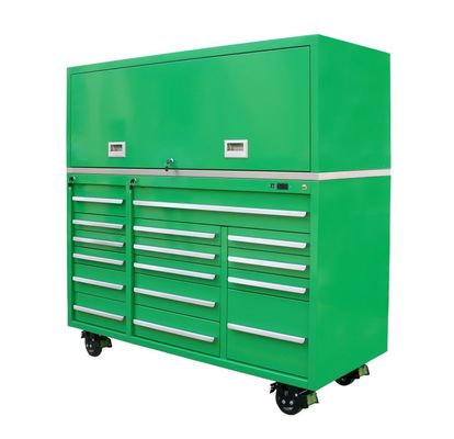 차고 알루미늄 손잡이 잠금 및 냉 laminated 강철 구조와 함께 중량 도구 상자