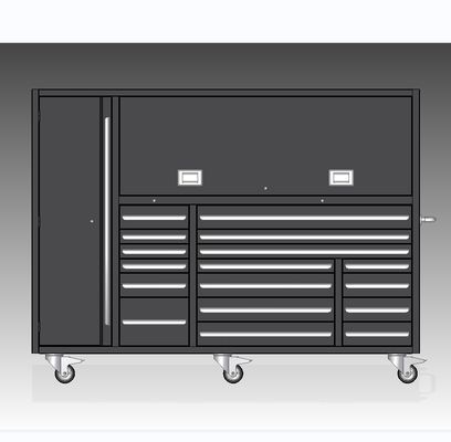 작업소 작업소 금속 도구 상자 롤러 캐비닛 은 72 &quot; 두께 1.0-1.5mm