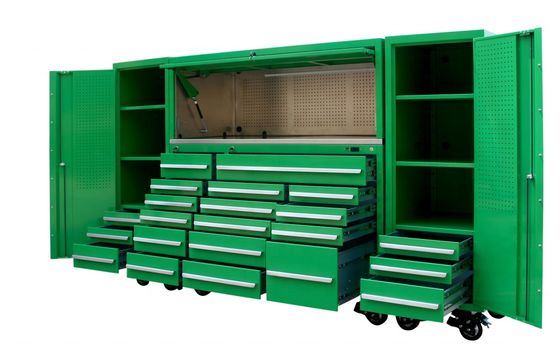 브라운 71 &quot;메탈 도구 캐비닛 18 드로저와 잠금 작업 벤치 OEM ODM 허용
